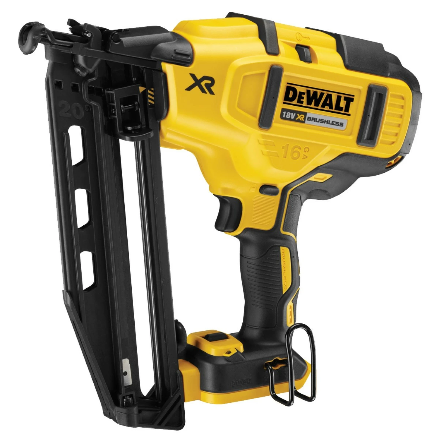 DeWALT DCN660N Cloueur de finition sans fil 18V Li-Ion (machine seule) - moteur brushless - 16 Gauge - 32-63 mm-image