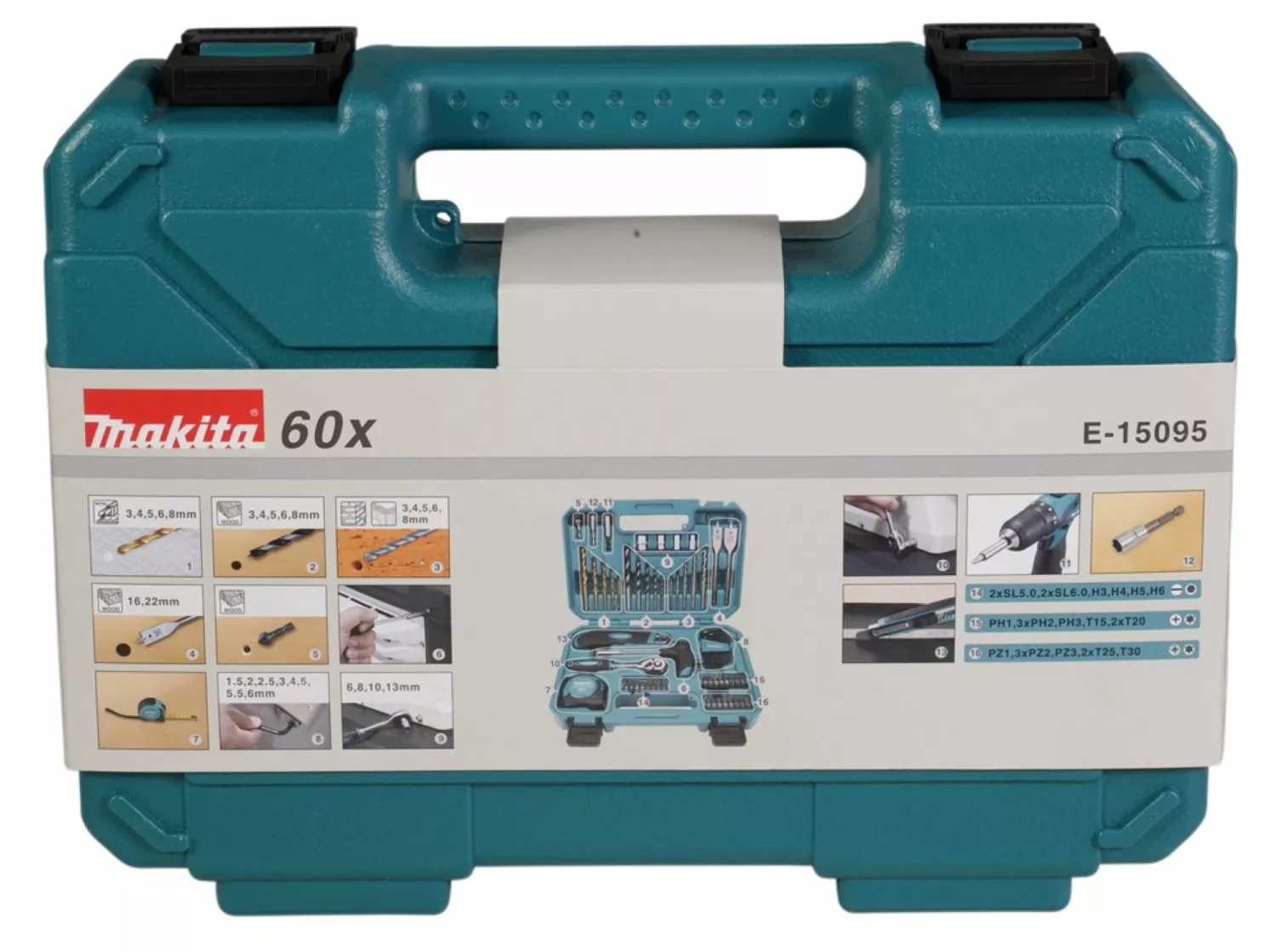 Makita E-15095 Kit d'outils - 60 pièces-image