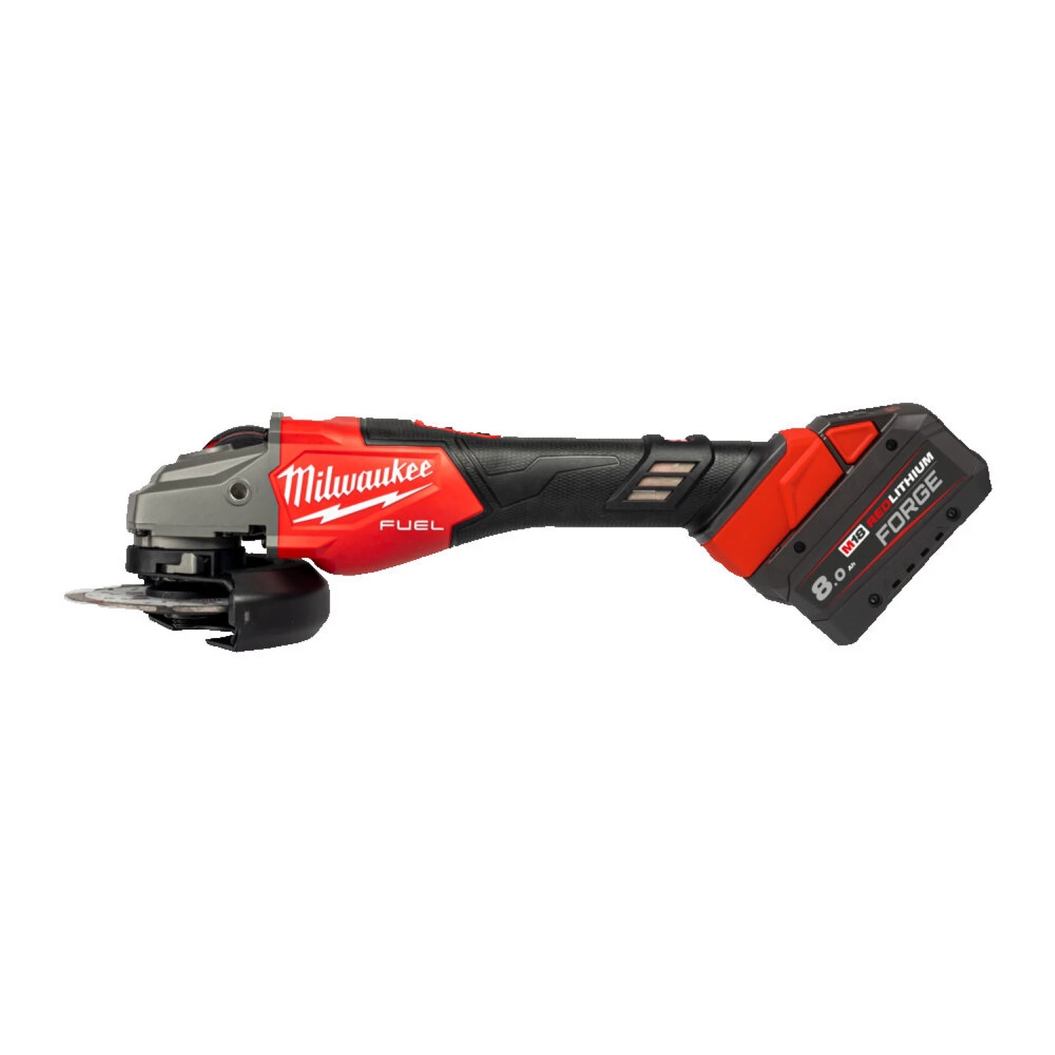 Milwaukee M18 FHSAG125XB2-802X 18V Li-ion meuleuse d'angle sans fil (2x 8.0Ah battery) set in HD Box - 125mm - Slide switch-image