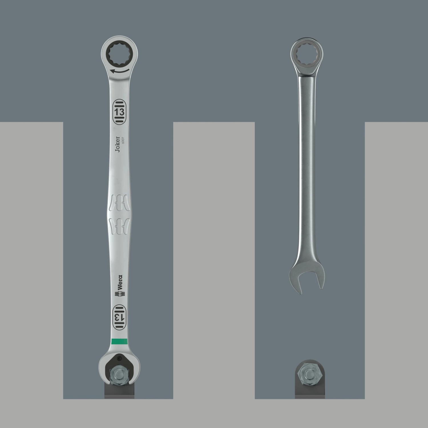 Wera 05020354001 6007 Joker Steek-ringratelsleutel SB - extra lang - 19 x 334mm-image