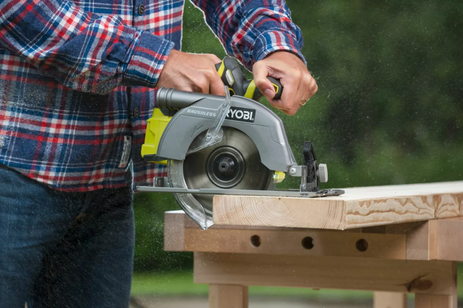 Ryobi R18CS7-0 BL ONE+ 18V Li-Ion accu cirkelzaag body - 184mm - koolborstelloos-image