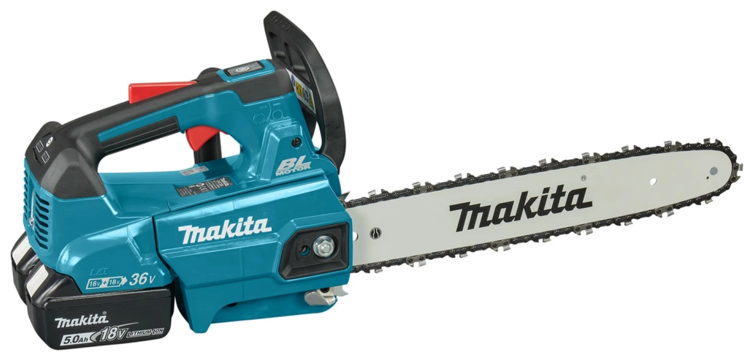 Makita DUC356PT2 Tronçonneuse sans-fil - 2 x 18V Li-ion - 2 batteries 5,0 ah - 35 cm-image