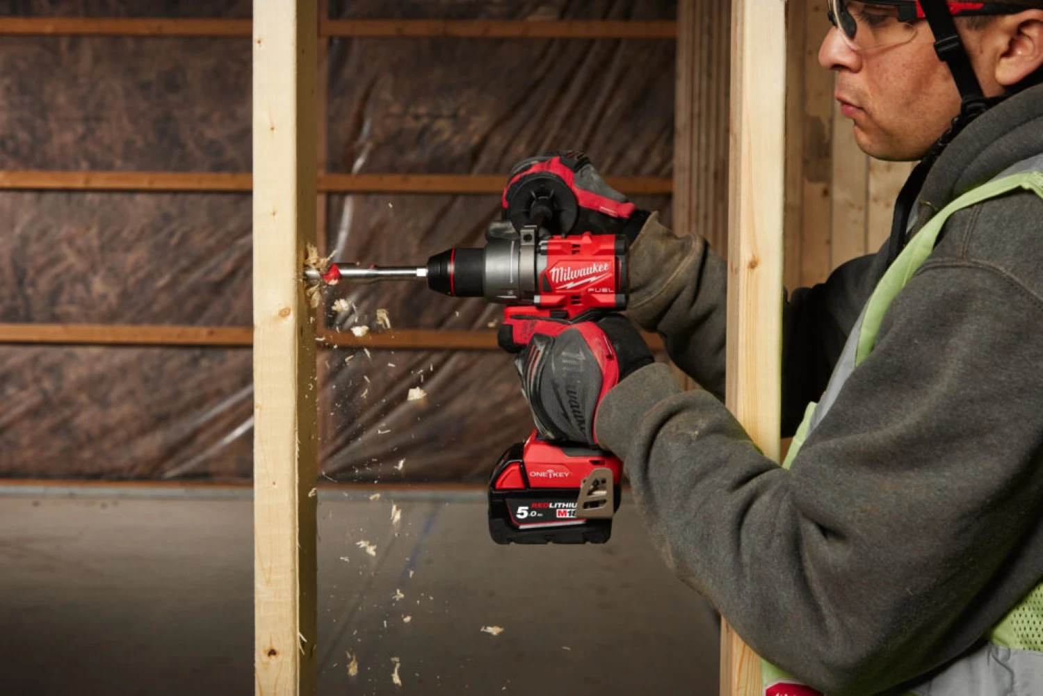 Milwaukee M18 ONEPD3-0X 18V Li-ion accu klopboormachine in HD Box-image