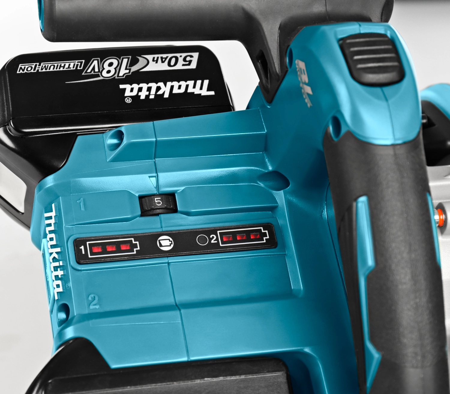 Makita DSP601ZJU2 36V (2x 18V) Li-Ion accu invalcirkelzaag body in Mbox (AWS) incl. geleiderail - 20 x 165mm - koolborstelloos-image