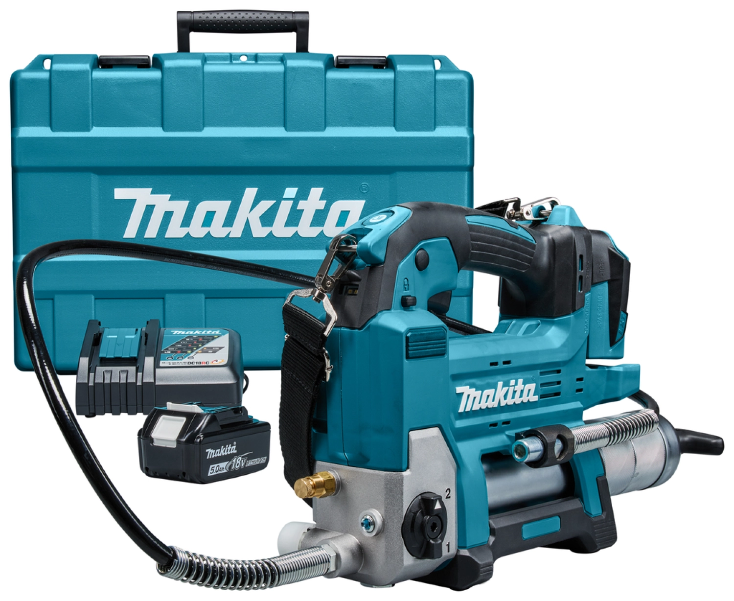 Makita DGP180RT 18V Li-ion Accu Vetspuit set (5.0Ah) in koffer-image