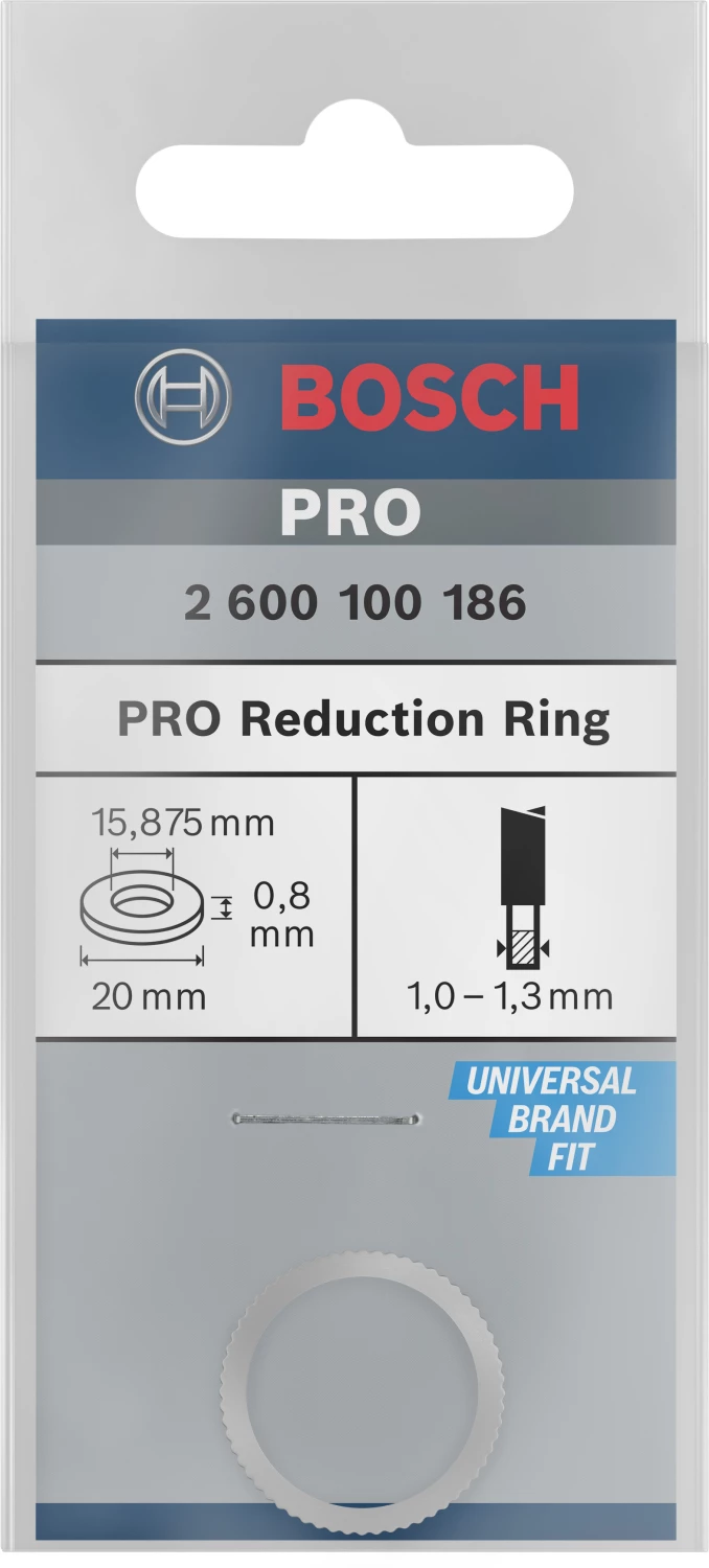 Bosch 2600100186 Reduceerring voor cirkelzaagbladen - 20 x 15,875 mm-image