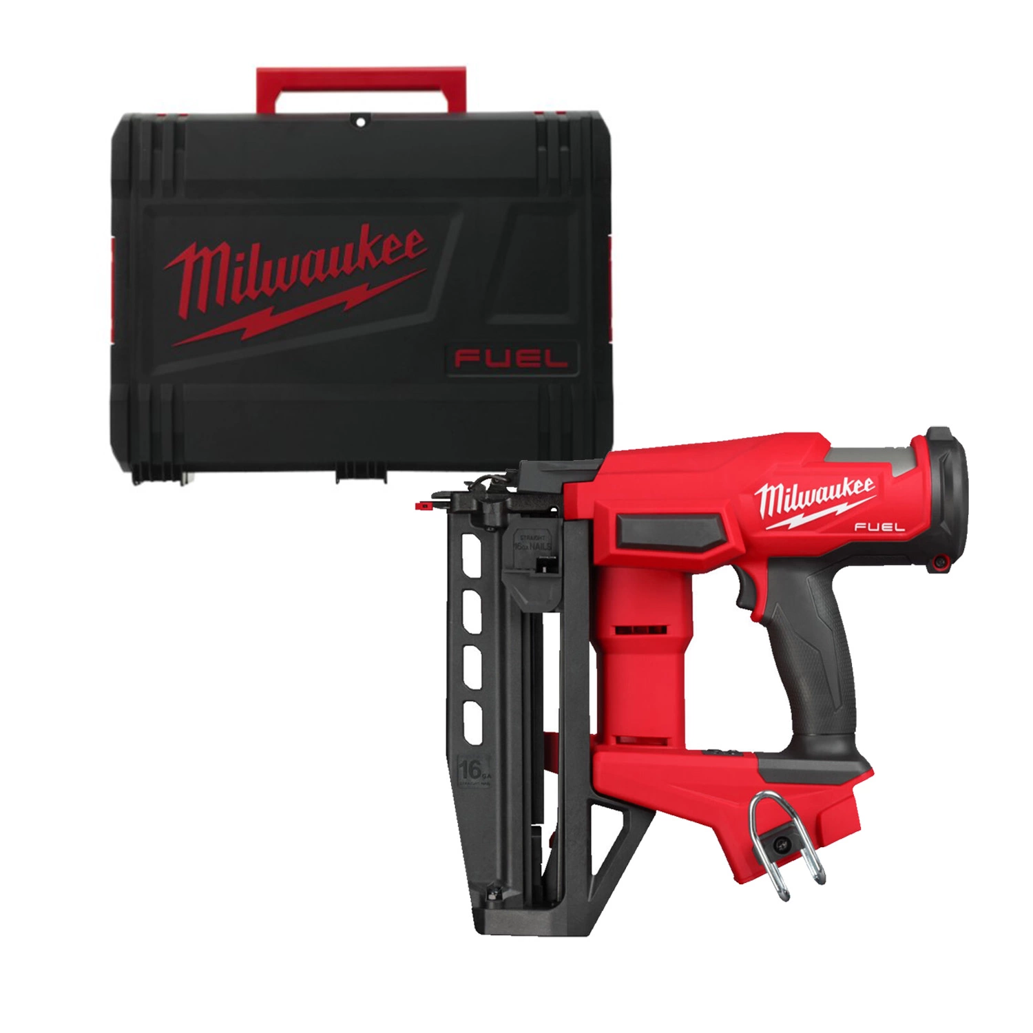 Milwaukee M18 FN16GS-0X 18V Li-ion accu rechte afwerktacker body in HD box - 16Ga - 25-64mm-image
