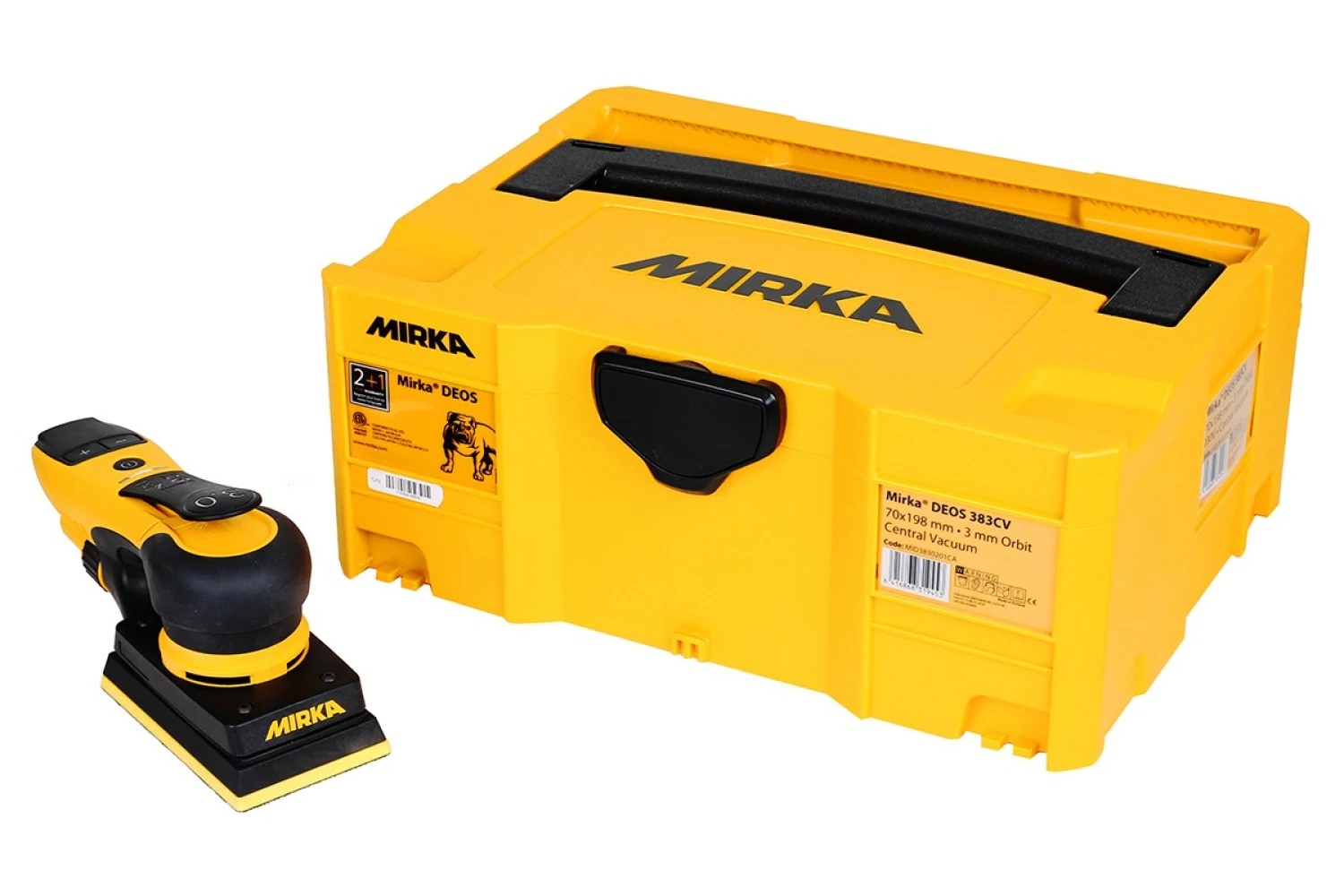 Mirka Deos 353CV Vlakschuurmachine in koffer - 81 x 133mm - 250W-image