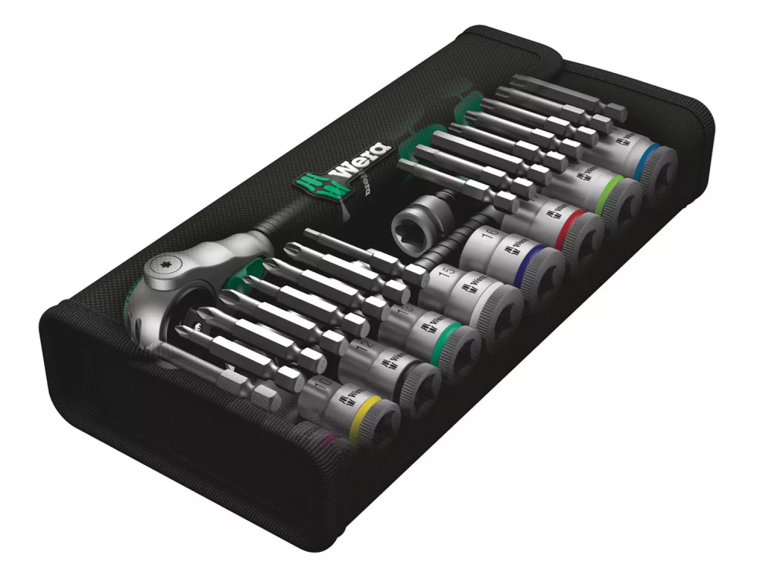 Wera 8100 SB 6 Jeu cliquet Zyklop Speed - à emmanchement 3/8" - métrique - (Jeu de 29pcs)-image