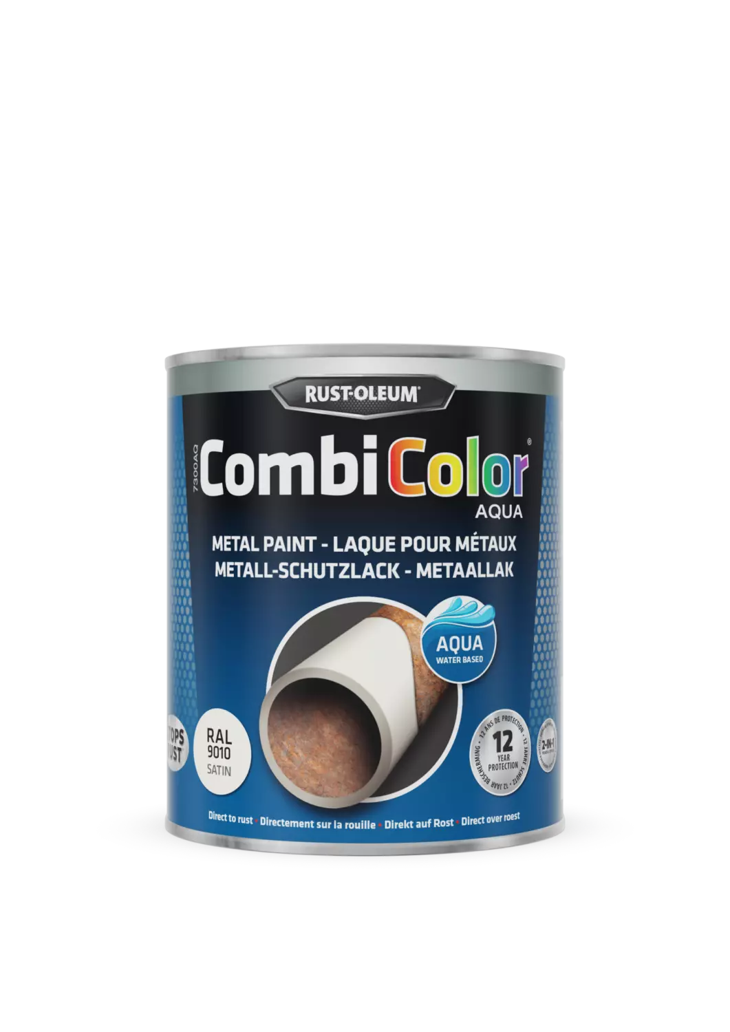 Rust-Oleum Combicolor Aqua Zijdeglans - Ral 9010 wit - 0,75L-image