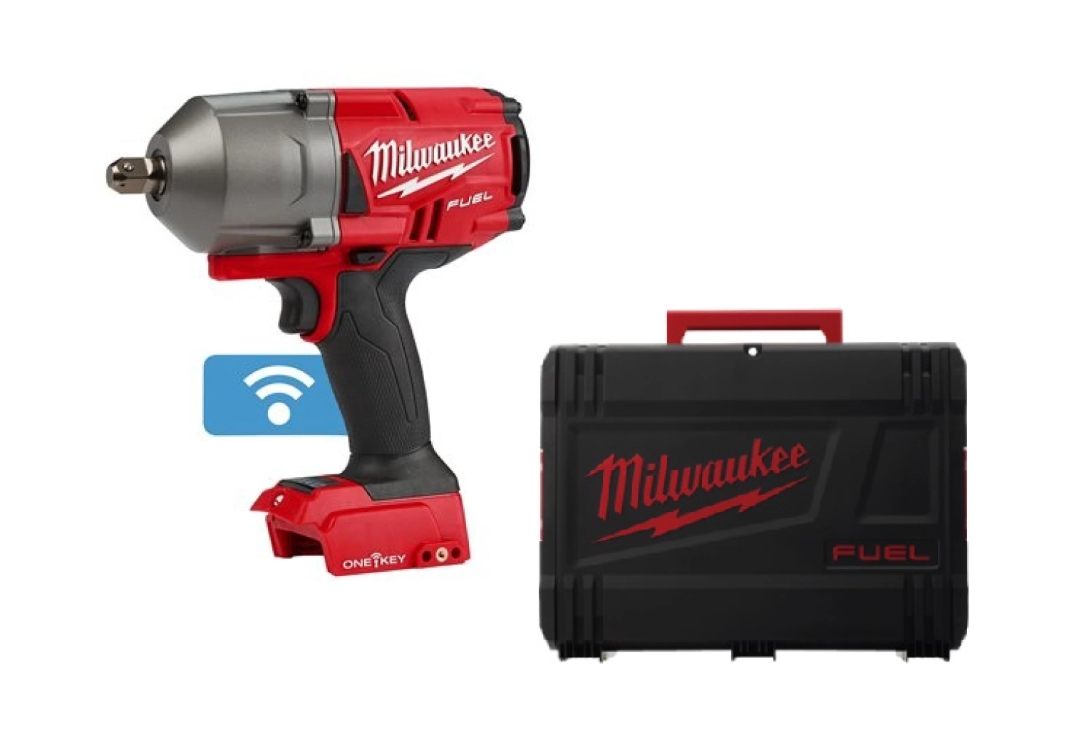 Milwaukee M18 ONEFHIWP12-0X 18V Li-Ion Accu slagmoersleutel body in HD Box - 1017Nm - 1/2" - koolborstelloos-image