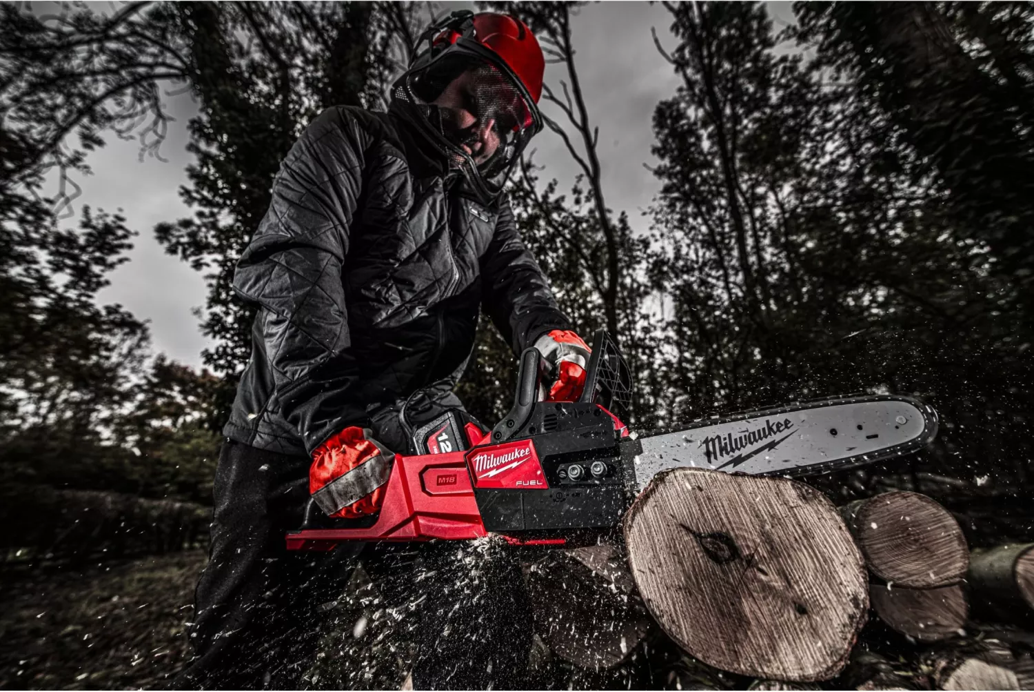 Milwaukee M18 FCHSC-122 18V Li-Ion accu kettingzaag set (2x 12.0Ah accu) - 30cm-image