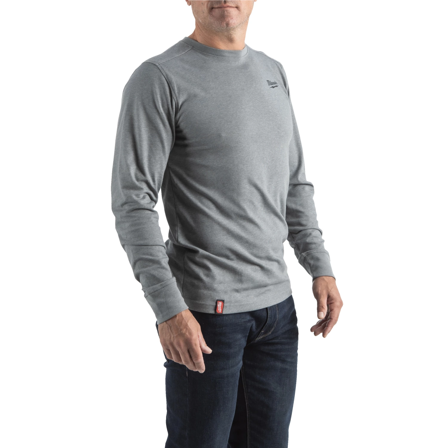 Milwaukee Hybride T-shirt lange mouw - grijs - S-image