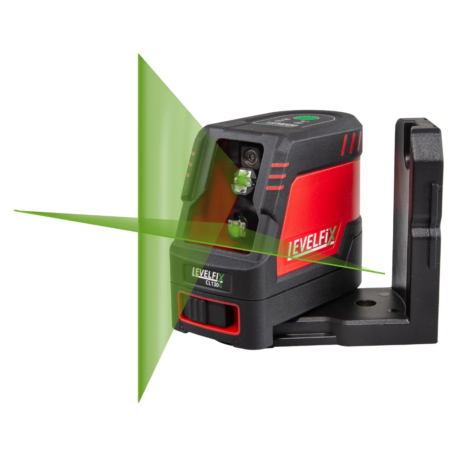 Levelfix CL130G Laser à lignes croisées dans un coffret - 2 lignes - vert - 30 m - IP54-image