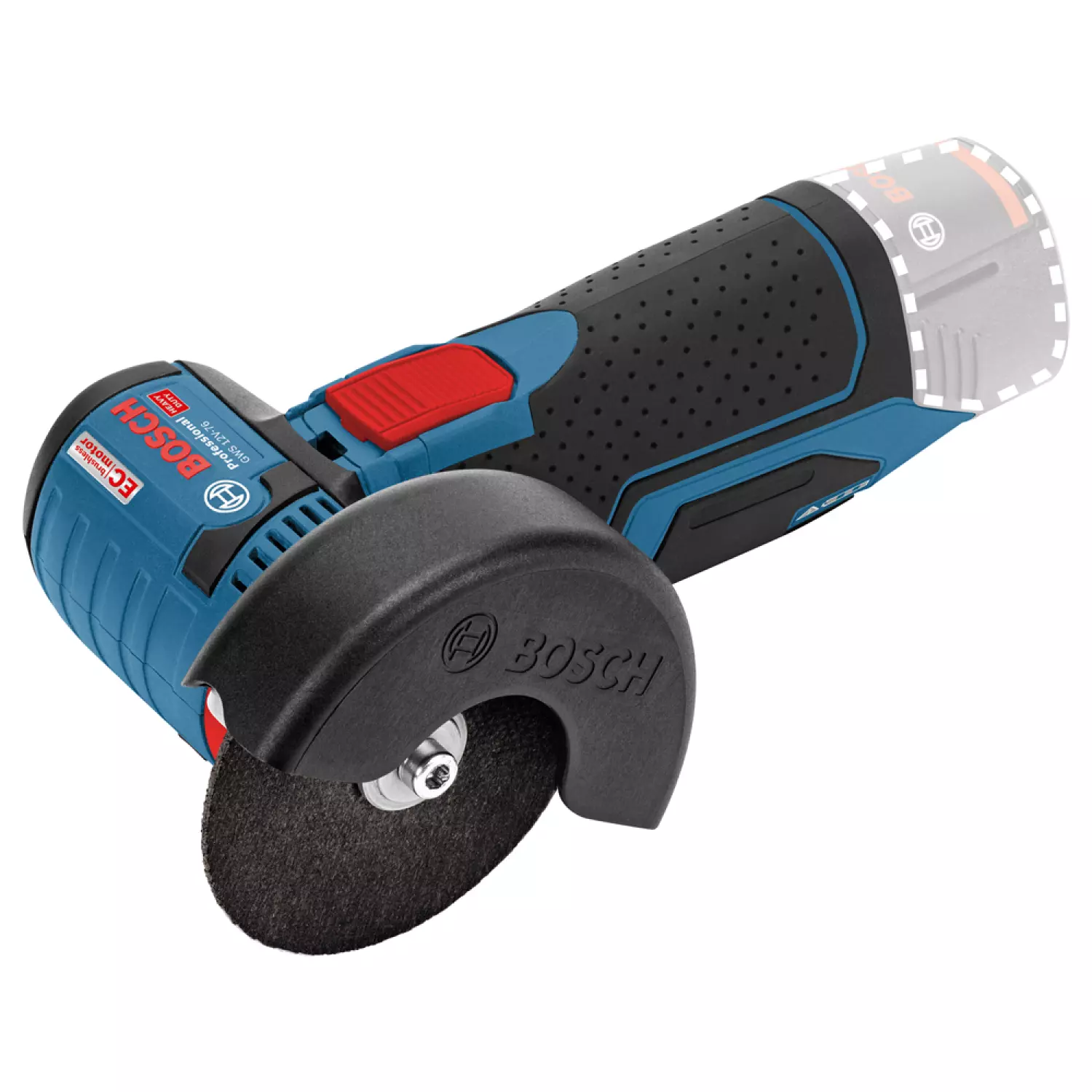 Bosch 06019F2000 - Meuleuse angulaire sans fil GWS 12V-76 C&G - machine seule-image