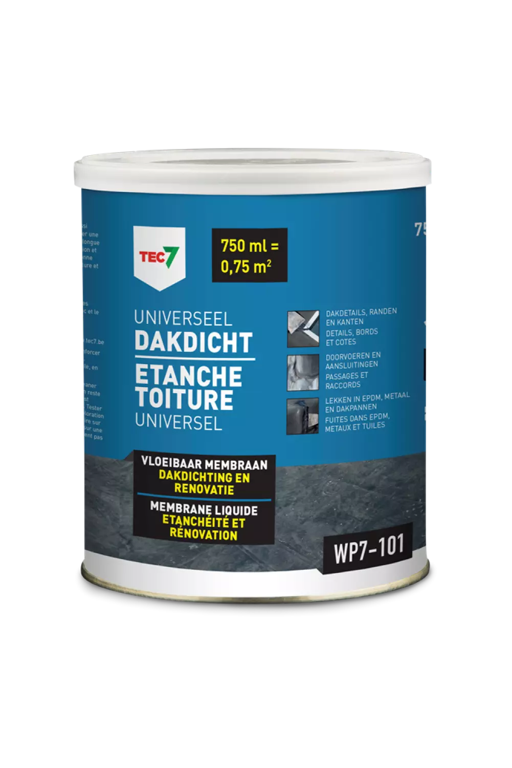 TEC7 602460000 - WP7-101 Etanche Toiture Universel - bidon 750 ml-image