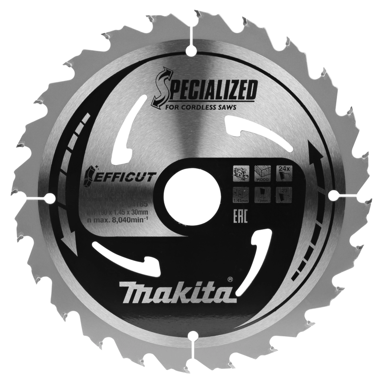 Makita B-64185 Cirkelzaagblad Hout - 190x30x1,45mm 24T-image