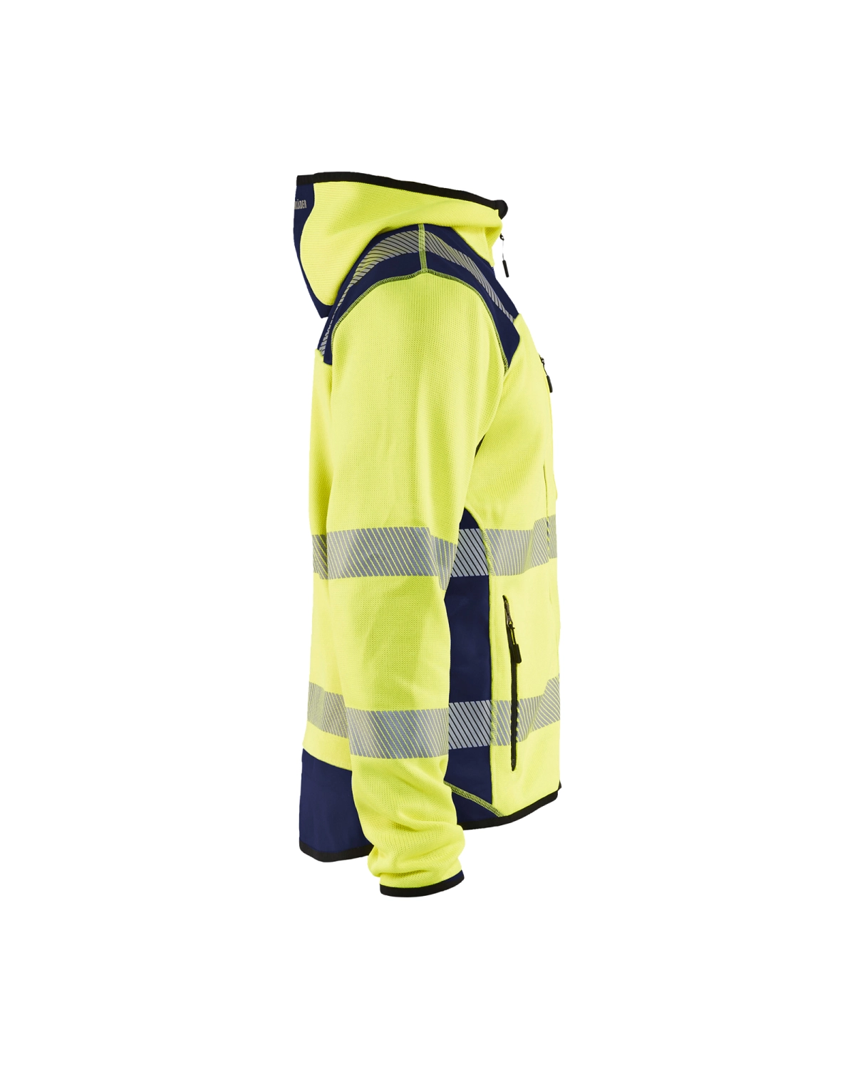 Blåkläder 4923 Gebreid vest met capuchon High Vis - high-vis geel/marineblauw - XL-image