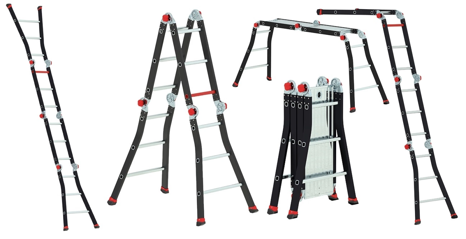 Altrex Varitrex PRO+ Vouwladder incl. platform - Aluminium - 4x3 sporten-image