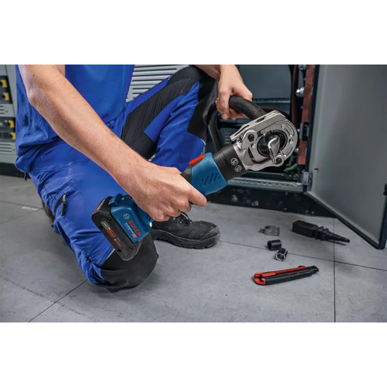 Bosch GPH 18V-60 18V batterie pince à sertir dans un coffret XL-image