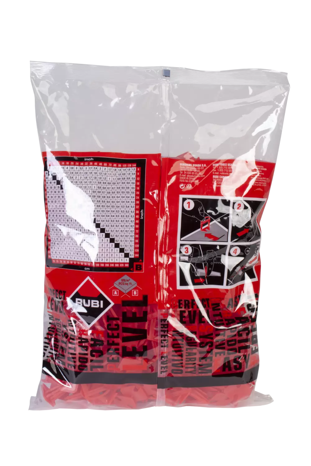 Rubi 02868 Delta Levelling Clips - 3,0mm - 6-15mm (400st)-image