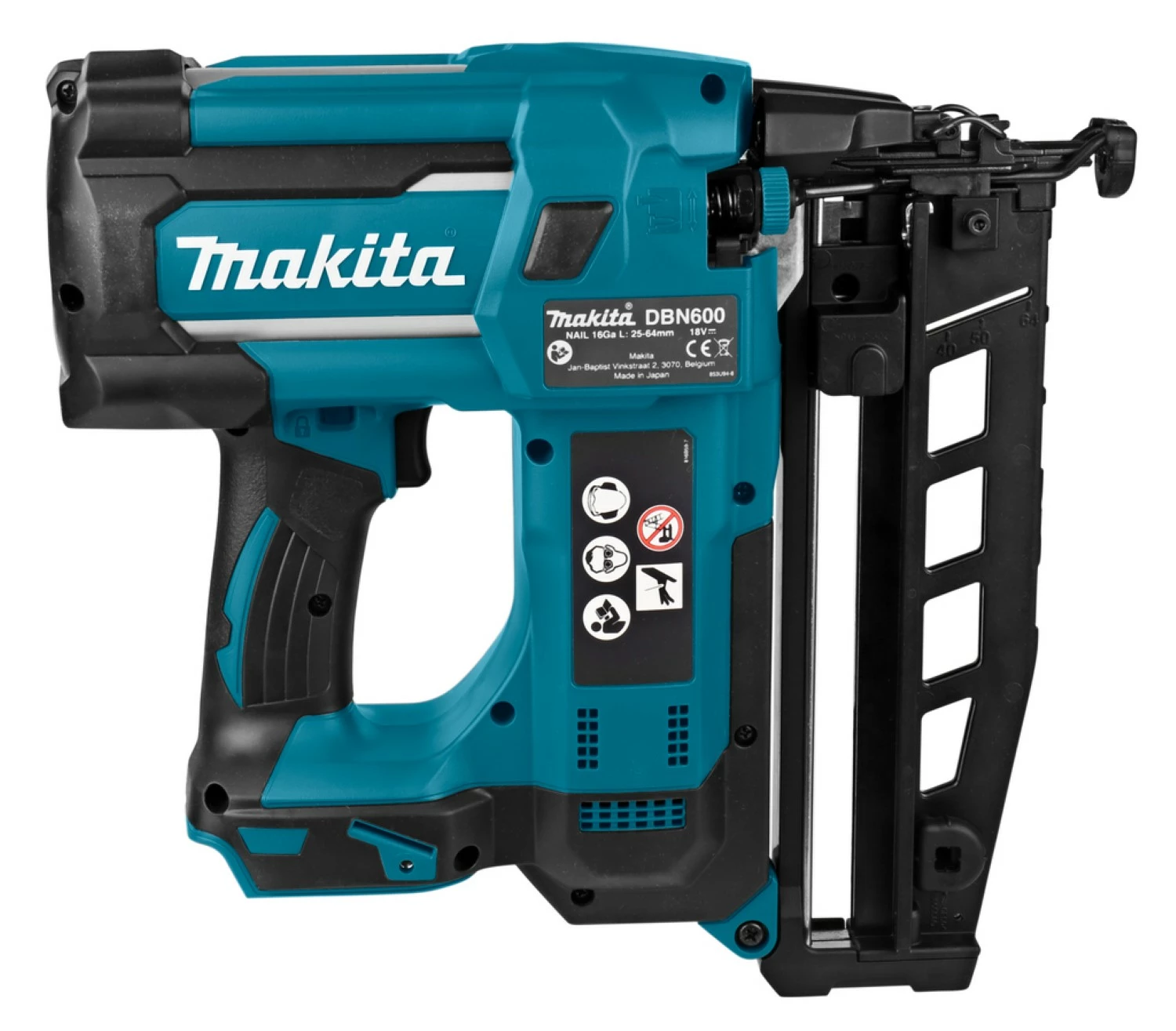 Makita DBN600Z 18V Li-Ion accu brad tacker body-image