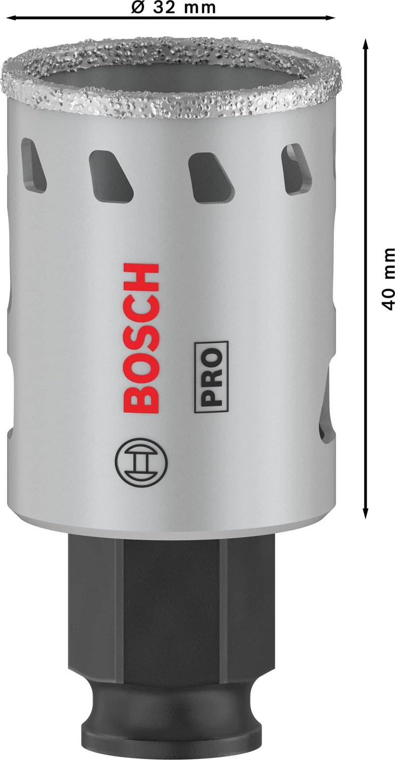 Bosch 2608901557 Scie cloche diamantée PRO Tile PC Plus pour carrelage - 32 mm-image