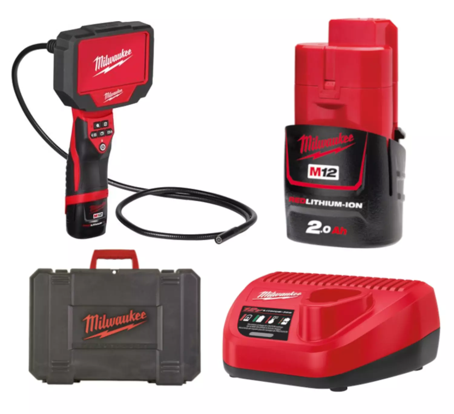 Milwaukee M12 360IC12-201C Caméra d'inspection-image