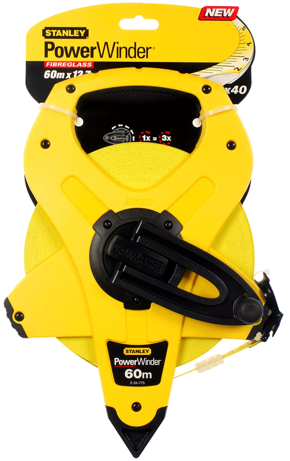 Stanley 2-34-775 Powerwinder landmeter fiberglas - 60m - 12,7mm-image