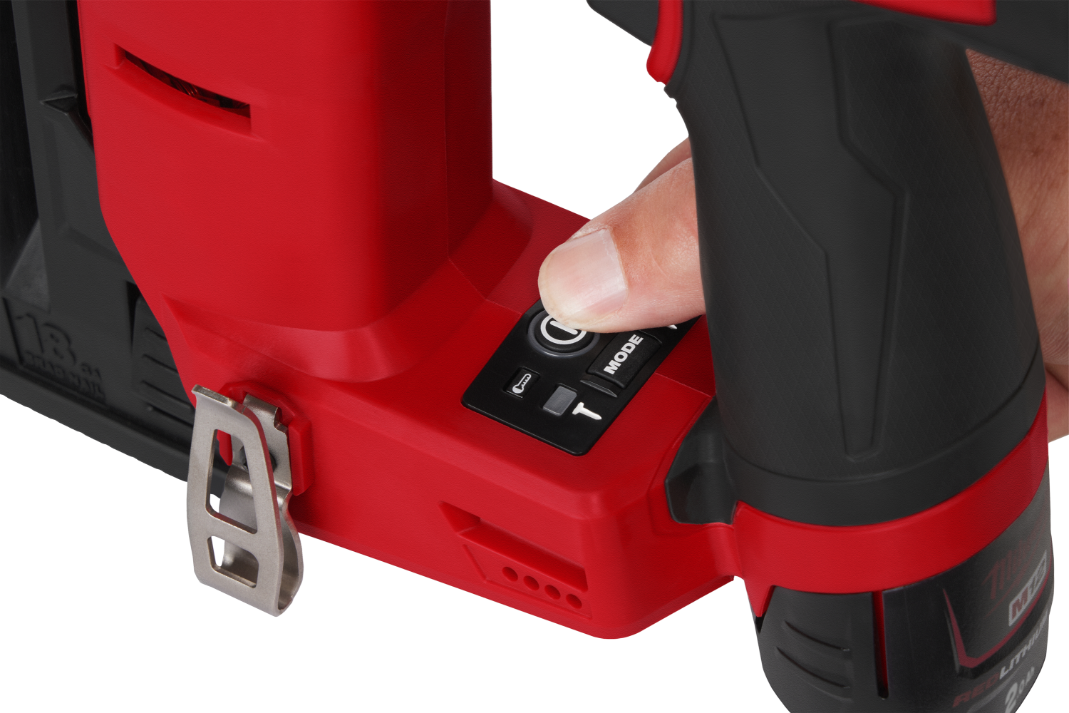 Milwaukee M12 FCN18GS-202X 12V Li-ion Cloueuse droite set (2x batterie 2,0Ah) en coffret HD - 18Ga-image