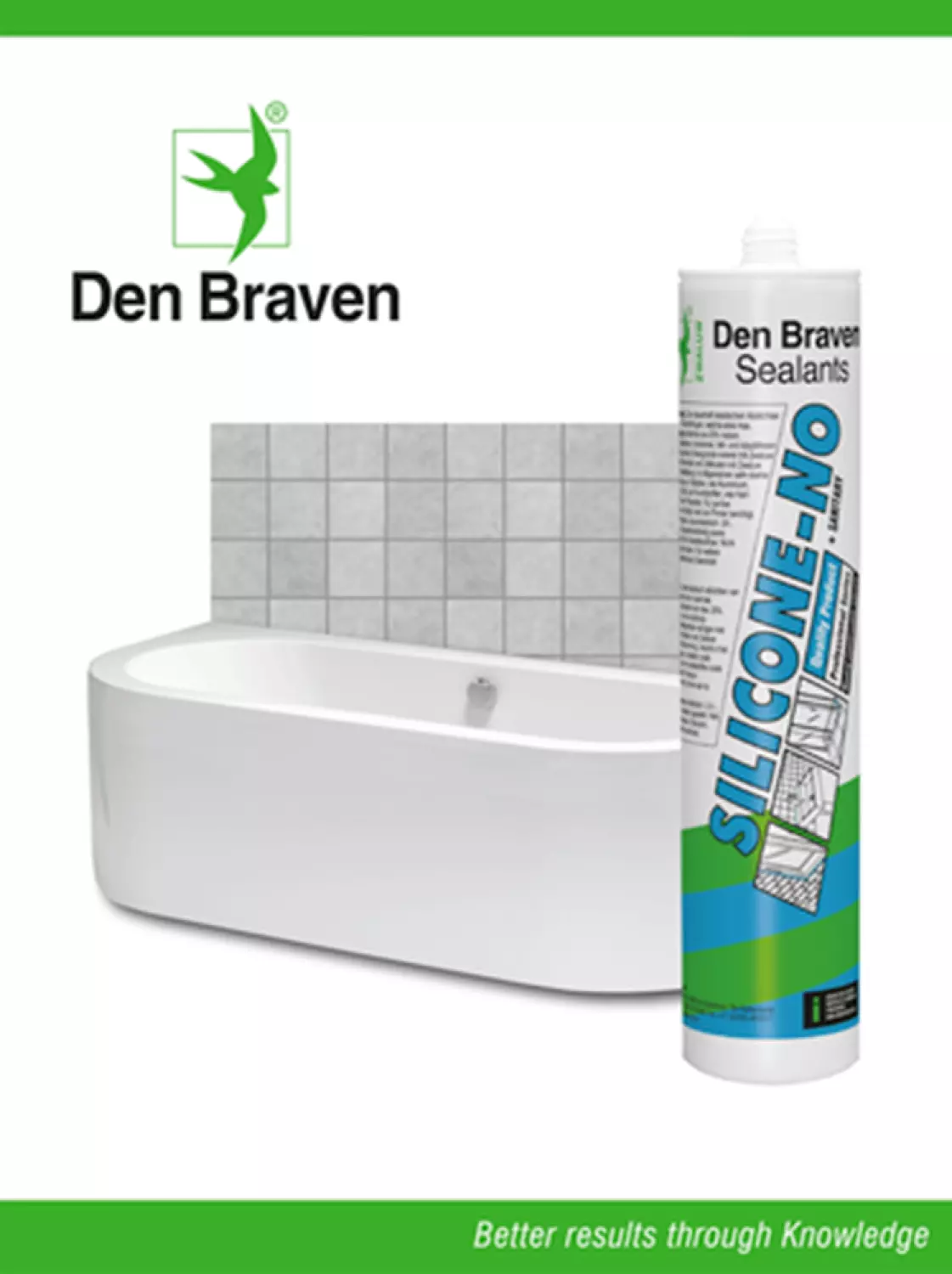 Zwaluw Den Braven 30619414 Silicone-NO + Sanitary Peinture murale-image