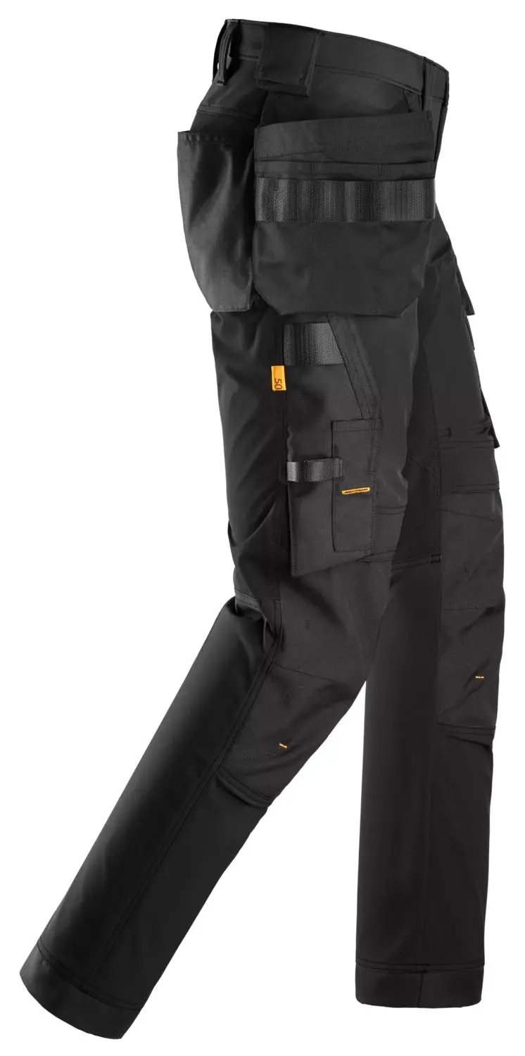 Snickers 6275 AllroundWork 4-weg Stretch broek met Holsterzakken - Zwart - 258
