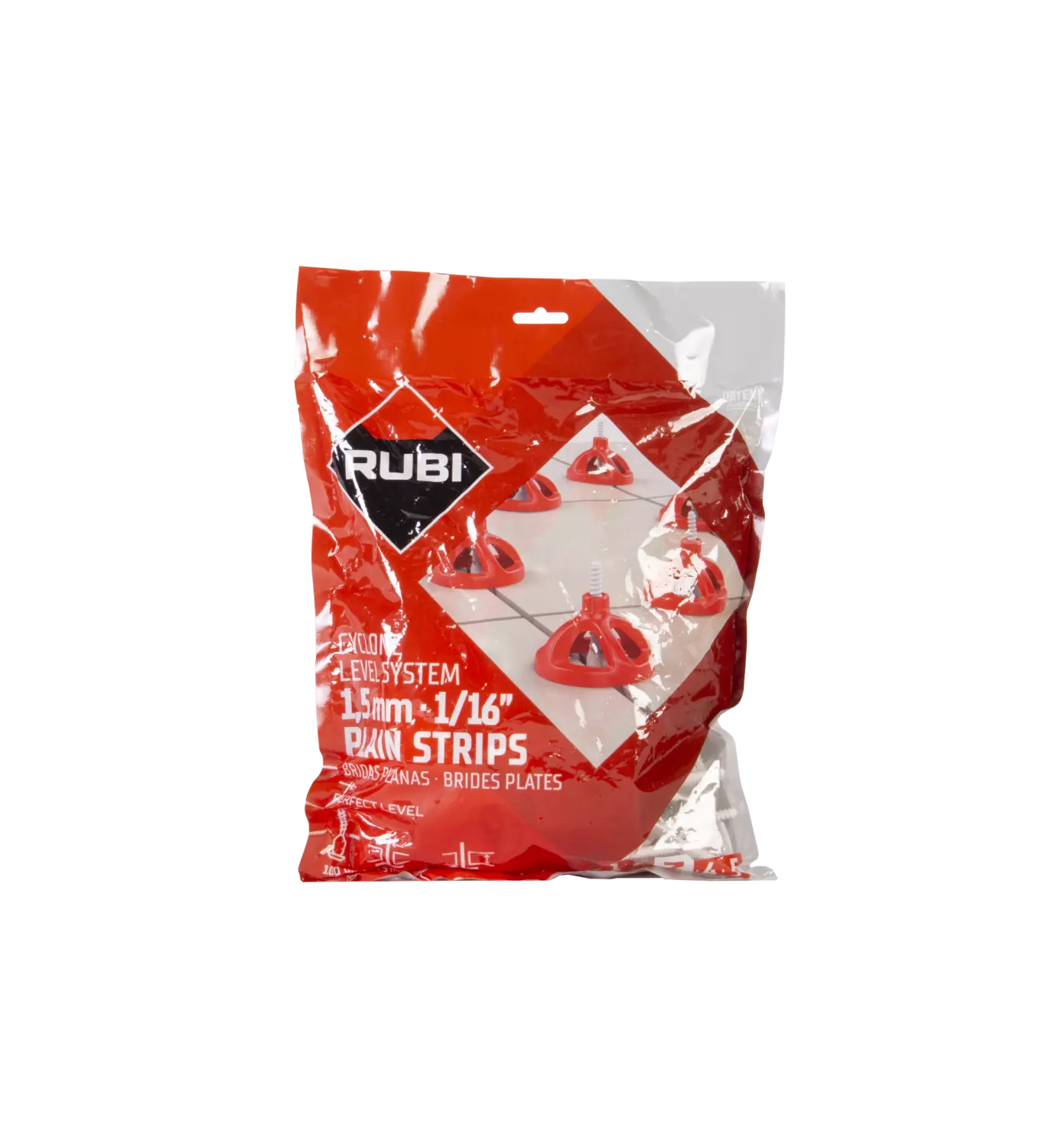 Rubi 35940 Bande plate Cyclone - 1,5 mm (100 pièces)