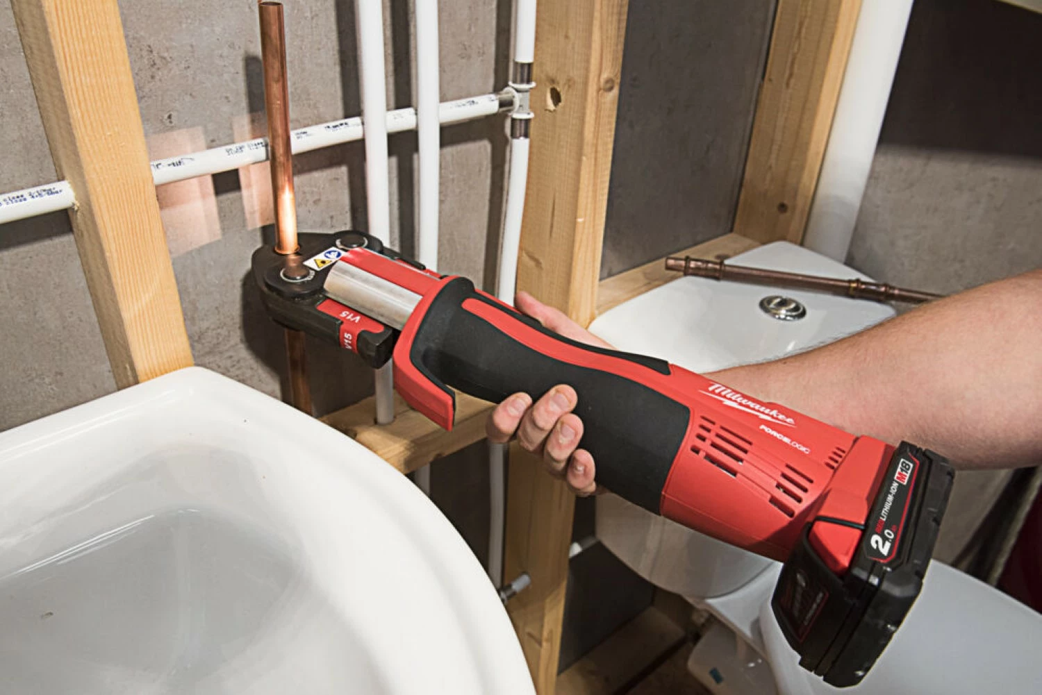 Milwaukee M18 BLHPT-202C M-SET 18V Li-Ion accu perstang set (2x 2.0Ah accu) in koffer - koolborstelloos-image