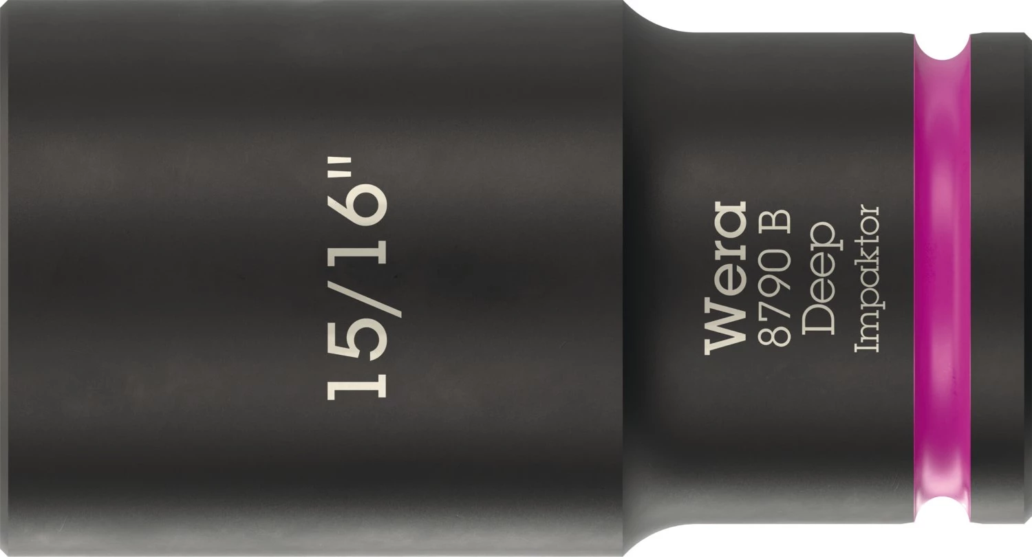 Wera 05005575001 8790 B Impaktor Deep Lange Krachtdop - 15/16" - zeskant - 63mm-image