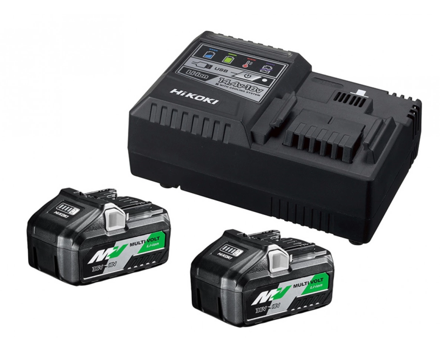 HiKOKI 36V Multivolt Li-ion Battery Starter Set (4.0 / 8.0h) + Charger-image