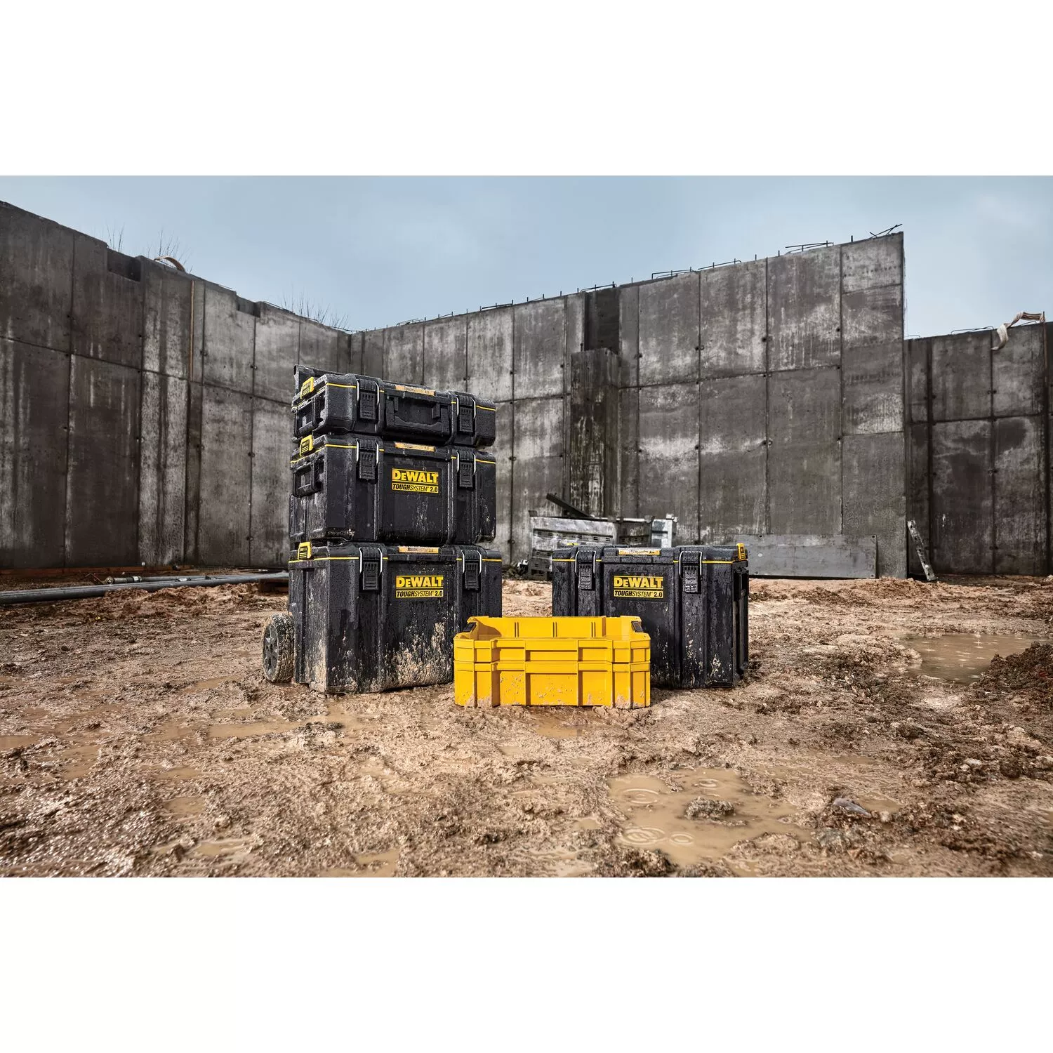 DeWALT DWST83407-1 ToughSystem 2.0 Tiroir à outils peu profond-image