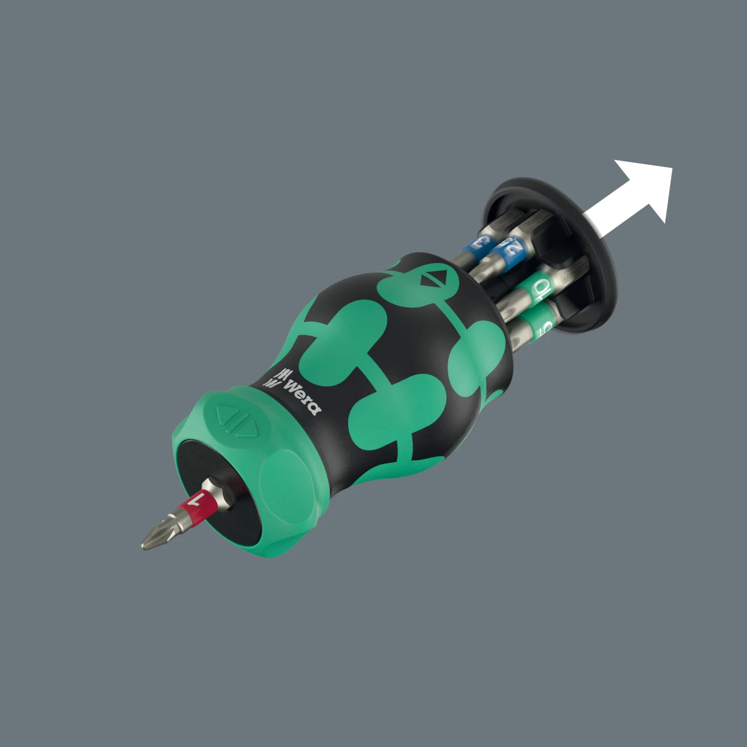 Wera 05004186001 Bicycle Set 5 tournevis à embout interchangeable - 7 en 1 multi-embouts - avec fonction cliquet-image