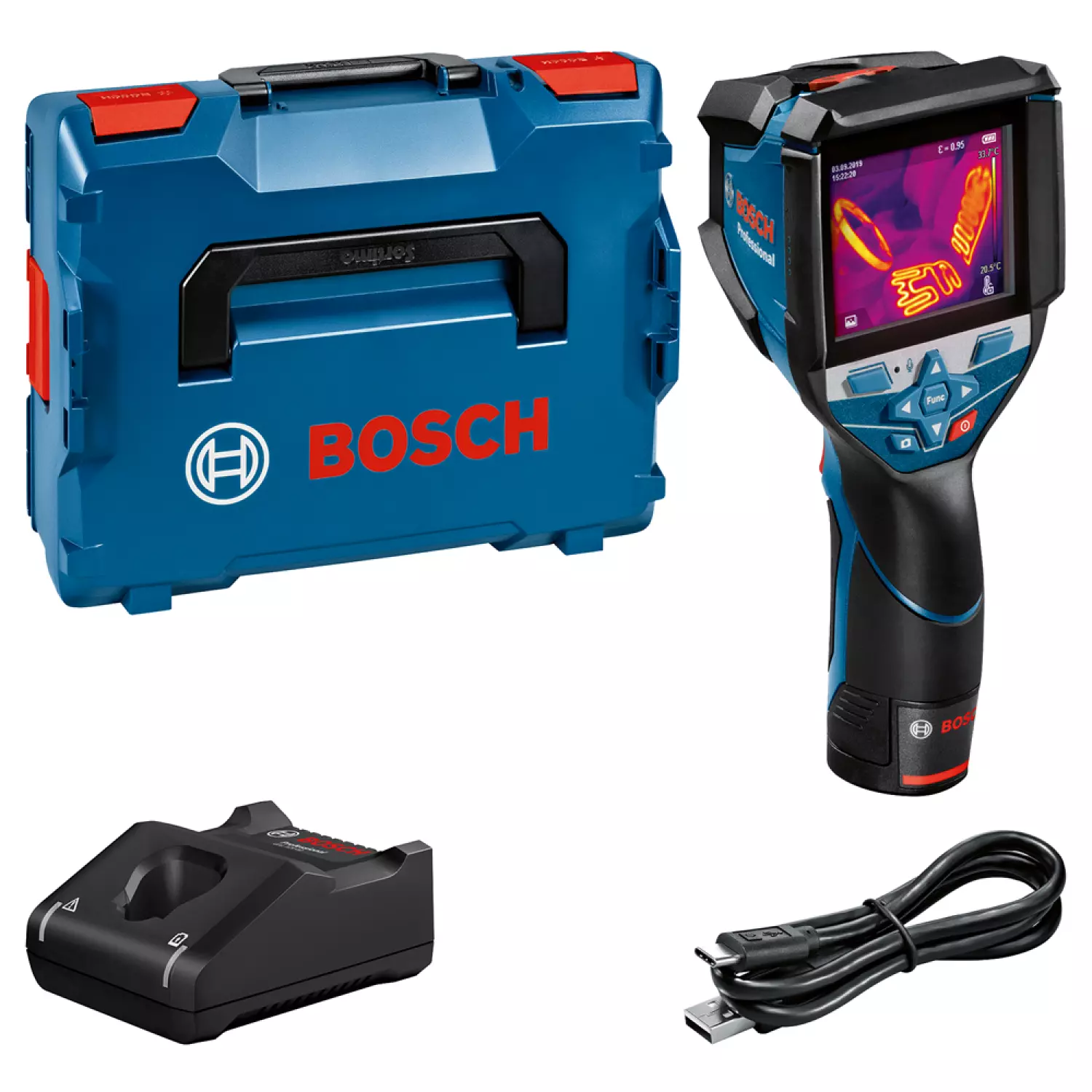 BOSCH GTC 600 C 12V LI-ION THERMODETERECTEUR DE LA BATTERIE DANS LA L-BOXX-image