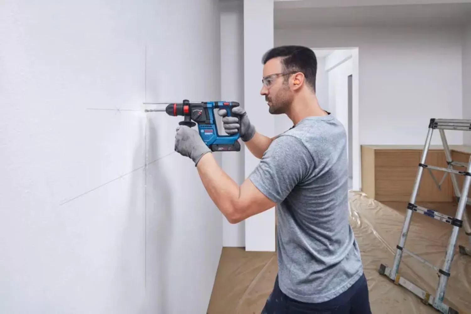 Bosch GBH 18V-18 X SDS-plus kit marteau perforateur ONECHUCK (2x 2,0 Ah) dans L-Boxx - 1,5 J-image