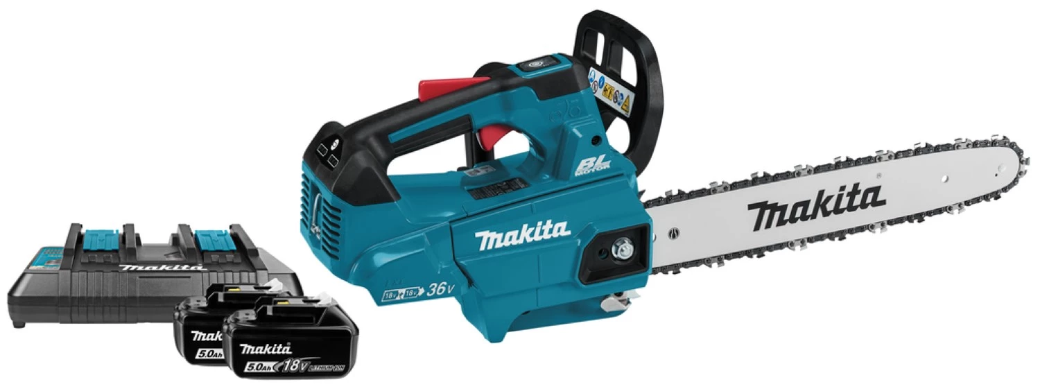 Makita DUC356PT2 LXT 2X18V Li-Ion accu kettingzaag set (2x 5.0Ah) - 35cm-image