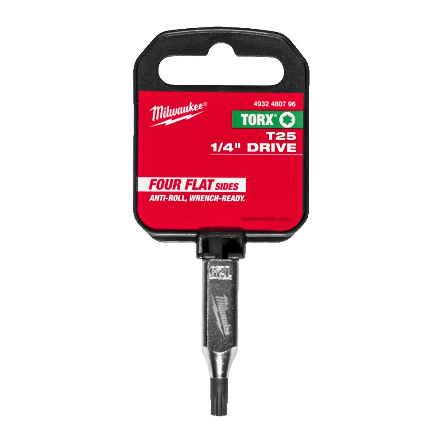 Milwaukee 4932480796 Dop - 1/4" FOUR FLAT™ - Torx 25-image