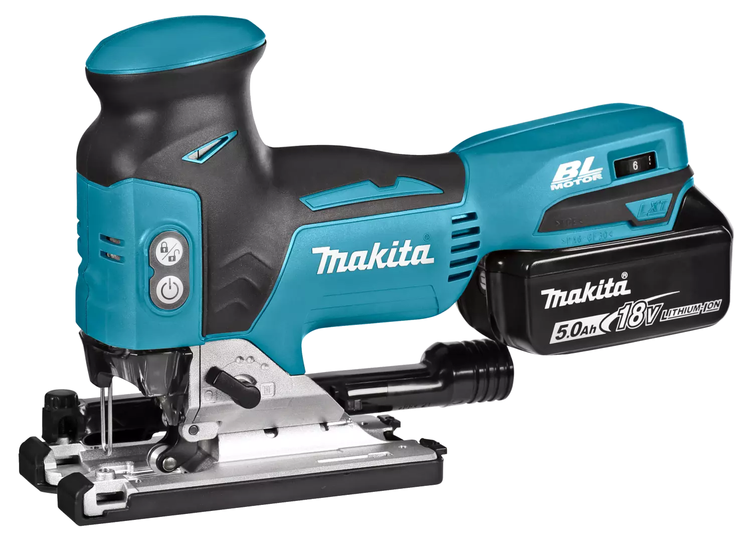 Makita DJV181RTJ 18V Li-Ion Accu decoupeerzaag set (2x 5.0Ah accu) in Mbox - T-greep - variabel - koolborstelloos-image