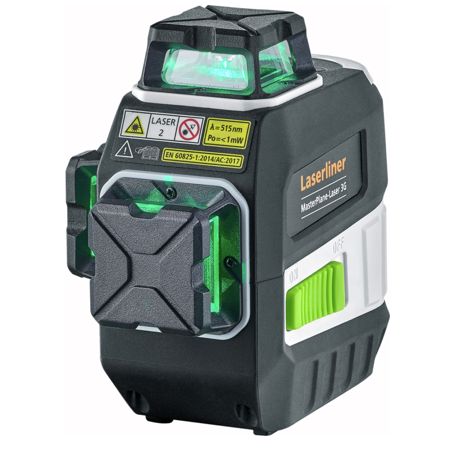 Laserliner MasterPlane-Laser 3G Pro 360° Kruislijnlaser set in L-boxx - 3 lijnen - groen - 3x 55m - IP64-image