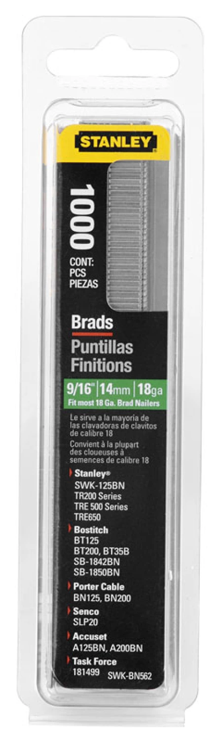 Stanley 1-SWK-BN0625T - Clous 15mm - 1000 Pieces-image