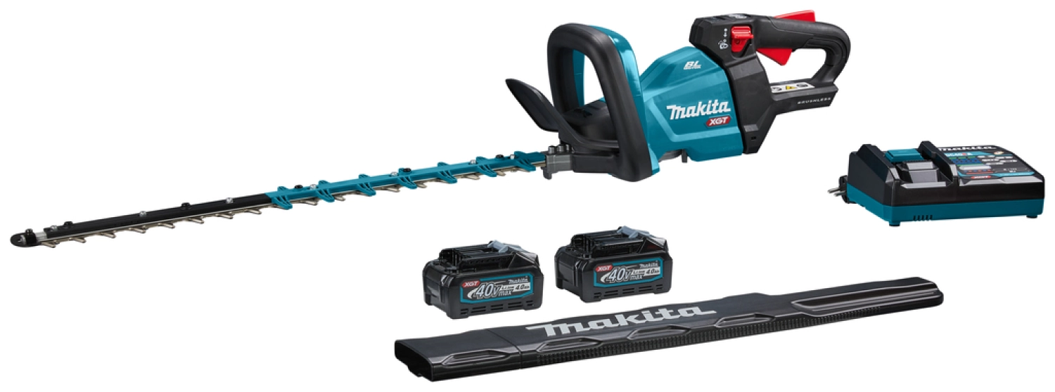 Makita UH004GM201 XGT 40V Max Li-ion Accu Heggenschaar set (2x 4,0Ah) - 600mm - Trimuitvoering-image