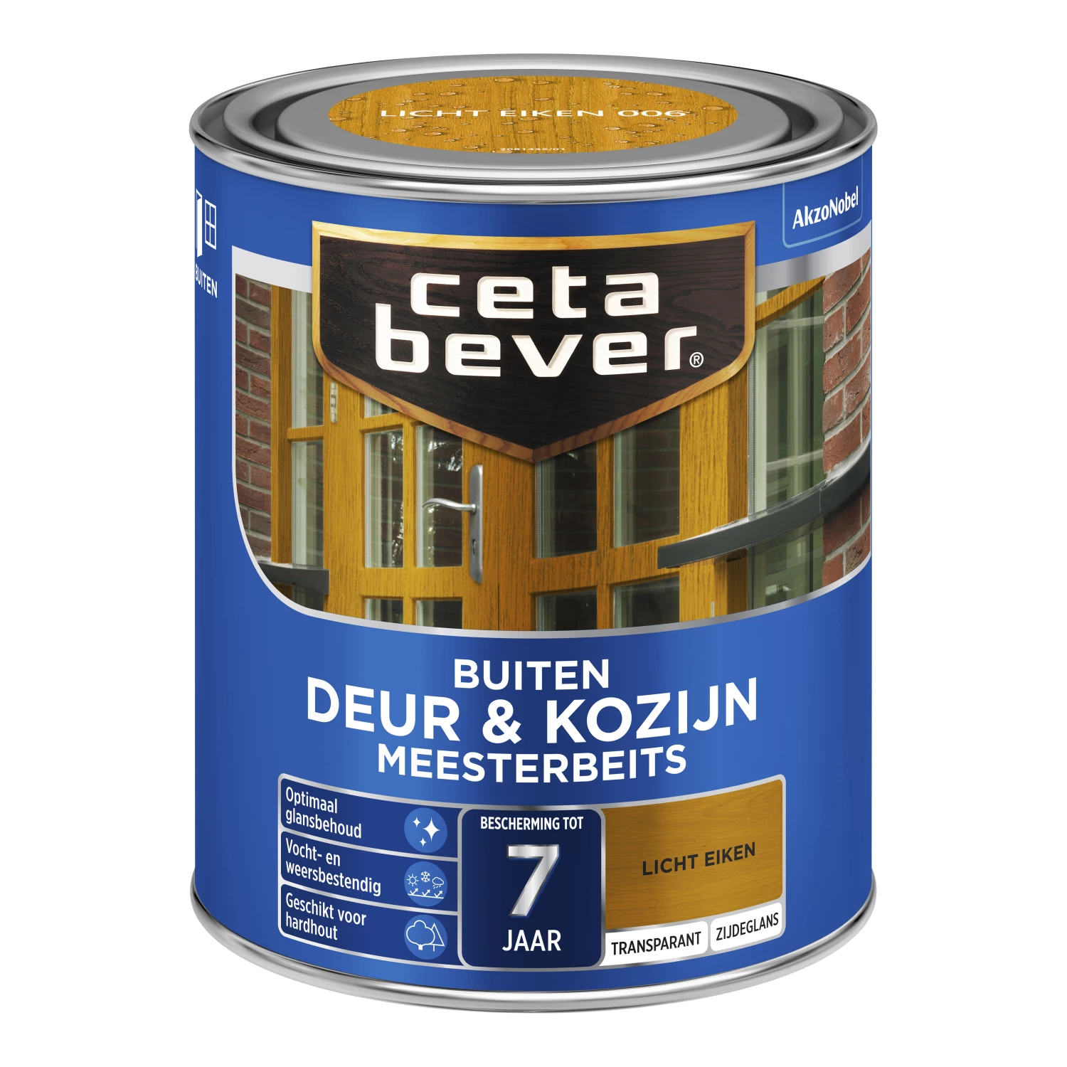 Cetabever Meesterbeits Deur En Kozijn Transparant Zijdeglans - Licht Eiken - 750ml-image