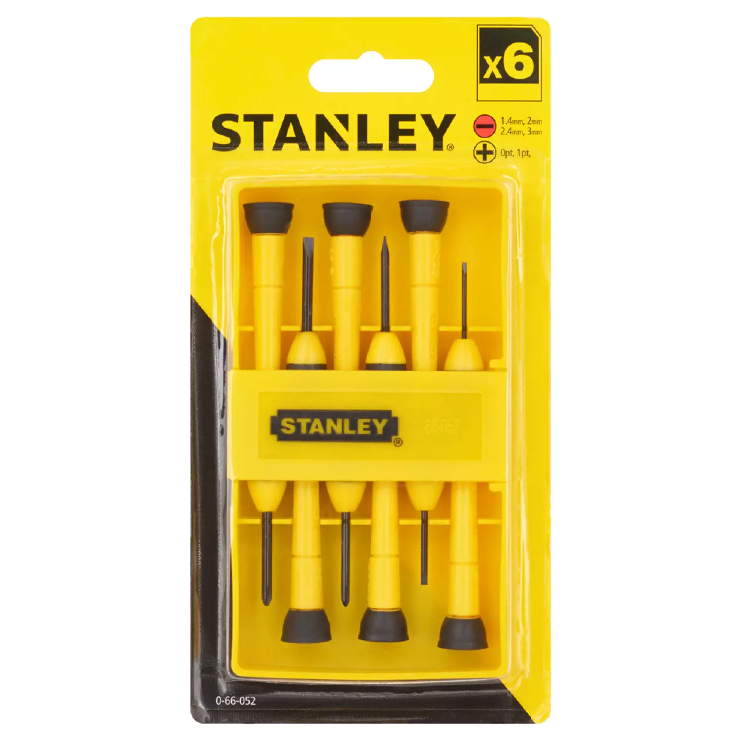 Stanley 0-66-052 - 6 Pcs Cushiongrip Set De Tournevis Instrument Elec/Ph-image