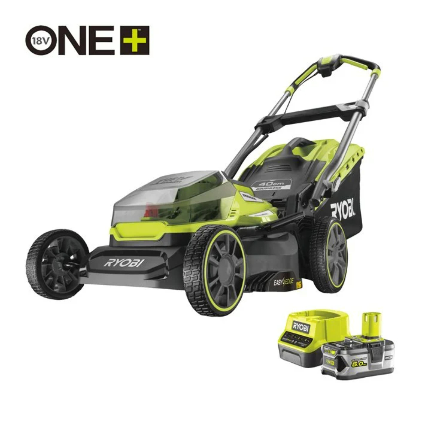 Ryobi RY18LMX40A-150 18V Li-Ion accu grasmaaier set (1x 5.0Ah) - 40cm - koolborstelloos-image