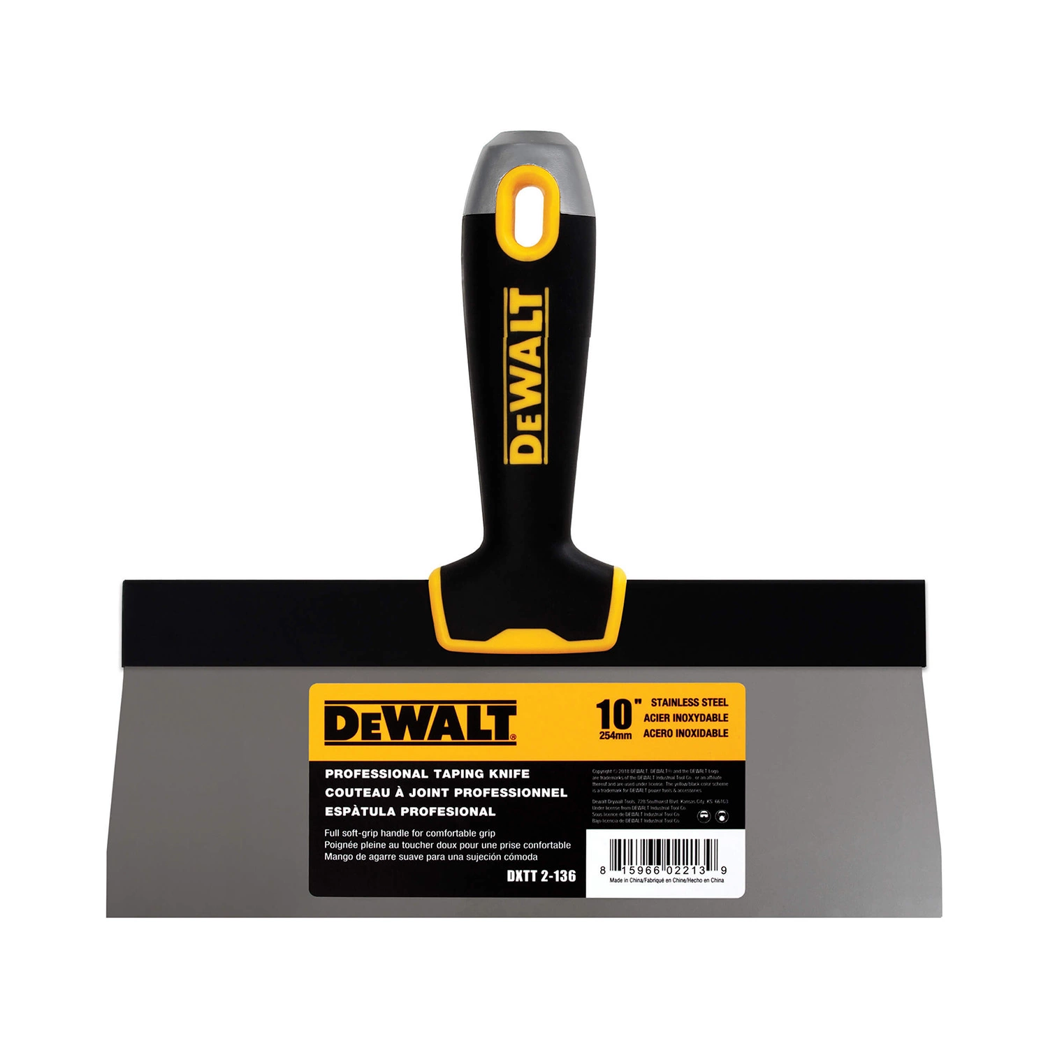 DeWalt spatule en acier inoxydable Softgrip 10" (254 mm)-image